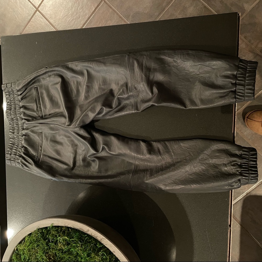 VERONICA BEARD Wasia leather jogger - Picture 7 of 14